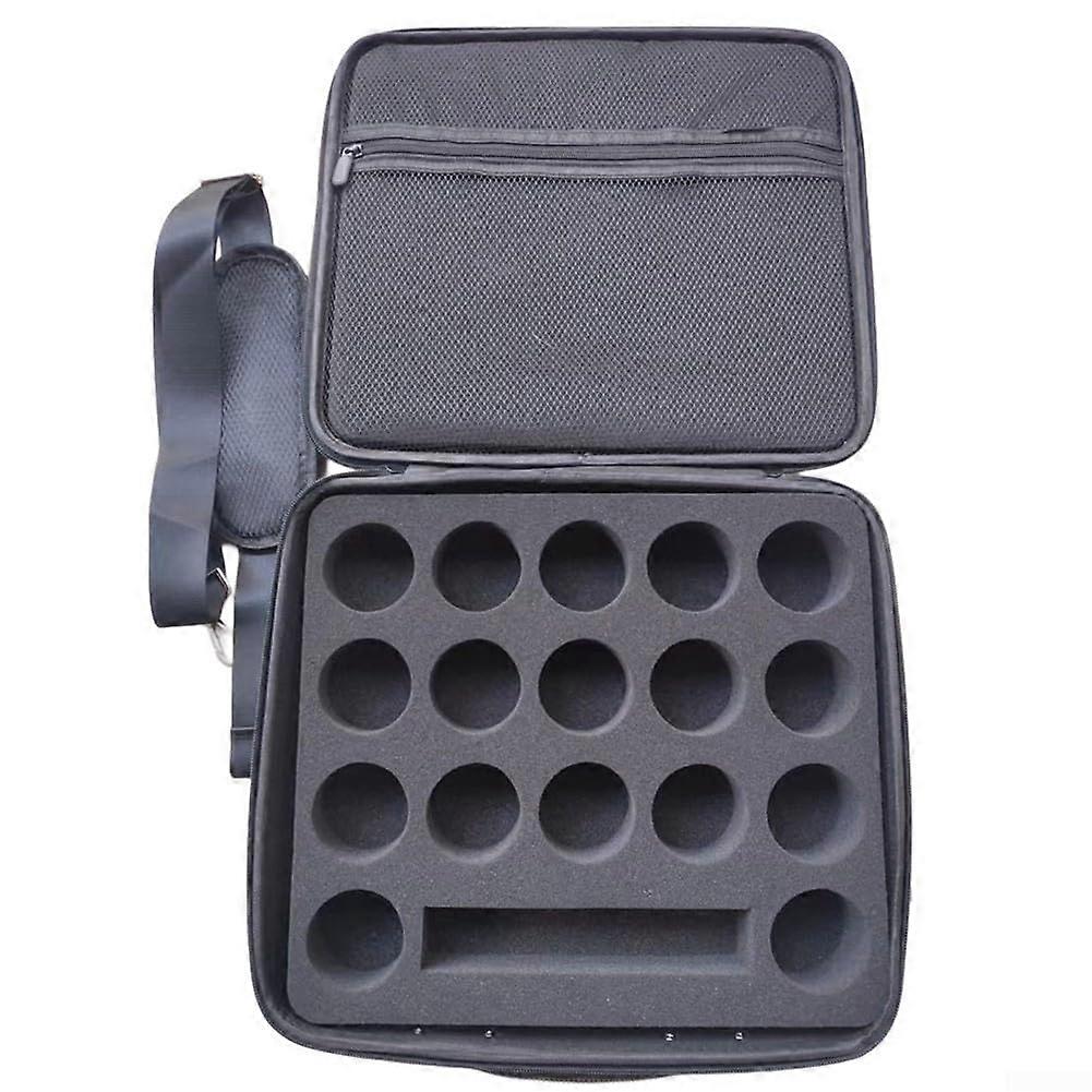 Protective Storage Box for Billiard Balls 17Ball Capacity Pool Ball Organizer With Shoulder Strap And Carrying Handle