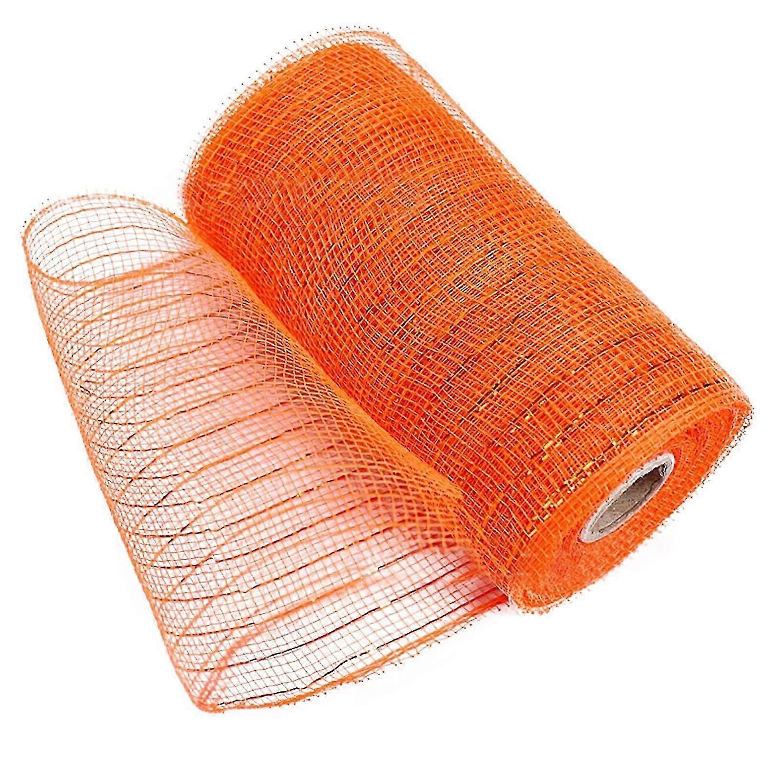 XIUH Tool Series Poly Mesh Ribbon with Metallic Foil Each Roll for Wreaths Swags Bows Wrapping and Decorating (N)