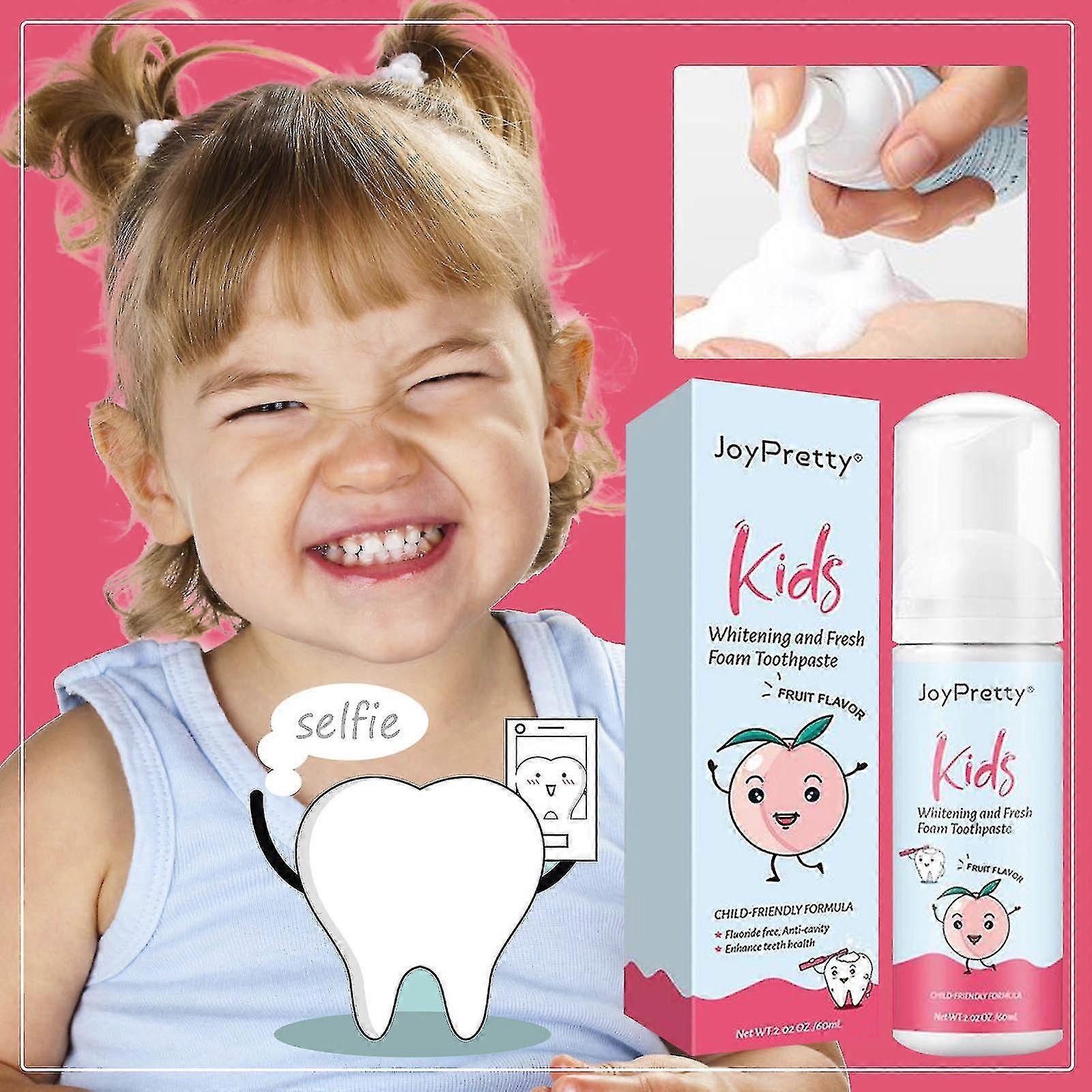 Kids Toothpaste Compression Type Anti-decay Toothpaste Foam Children's Toothpaste 60ml