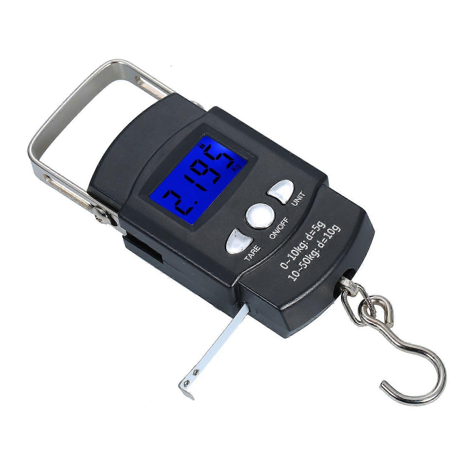 Portable backlit handheld fishing scale
