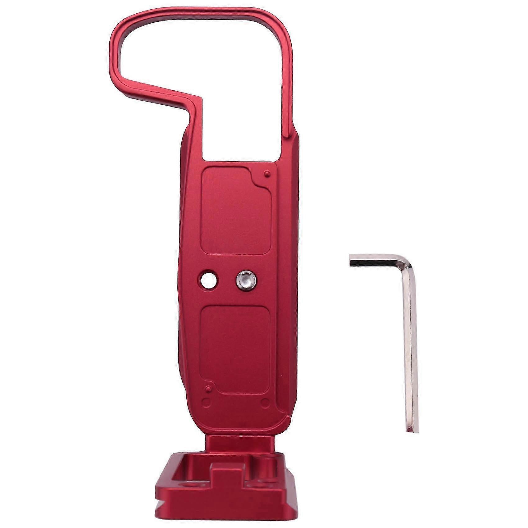 For RP Vertical Quick Release L Plate Bracket Holder Hand Grip Base Handle Red--