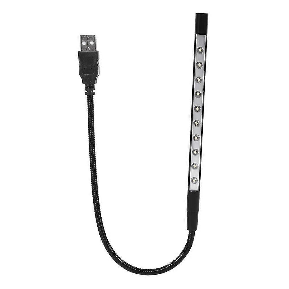 USB Reading Light, 5V Flexible Mini LED Lamp Flashlight,Gooseneck Flexible Stick Dimmable Light for Laptop PC Computer Keyboard Notebook [Black]