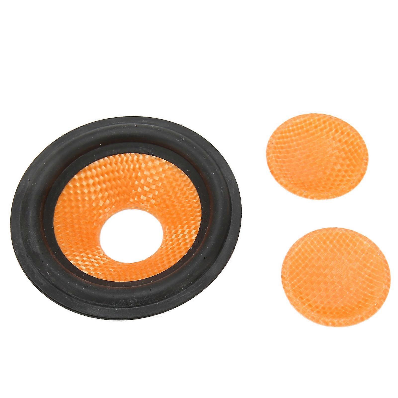 Paper Speaker Cone Subwoofer Cones Drum Paper 0.8 Inches Inner Diameter with Rubber Surround for 3 Inches Speaker