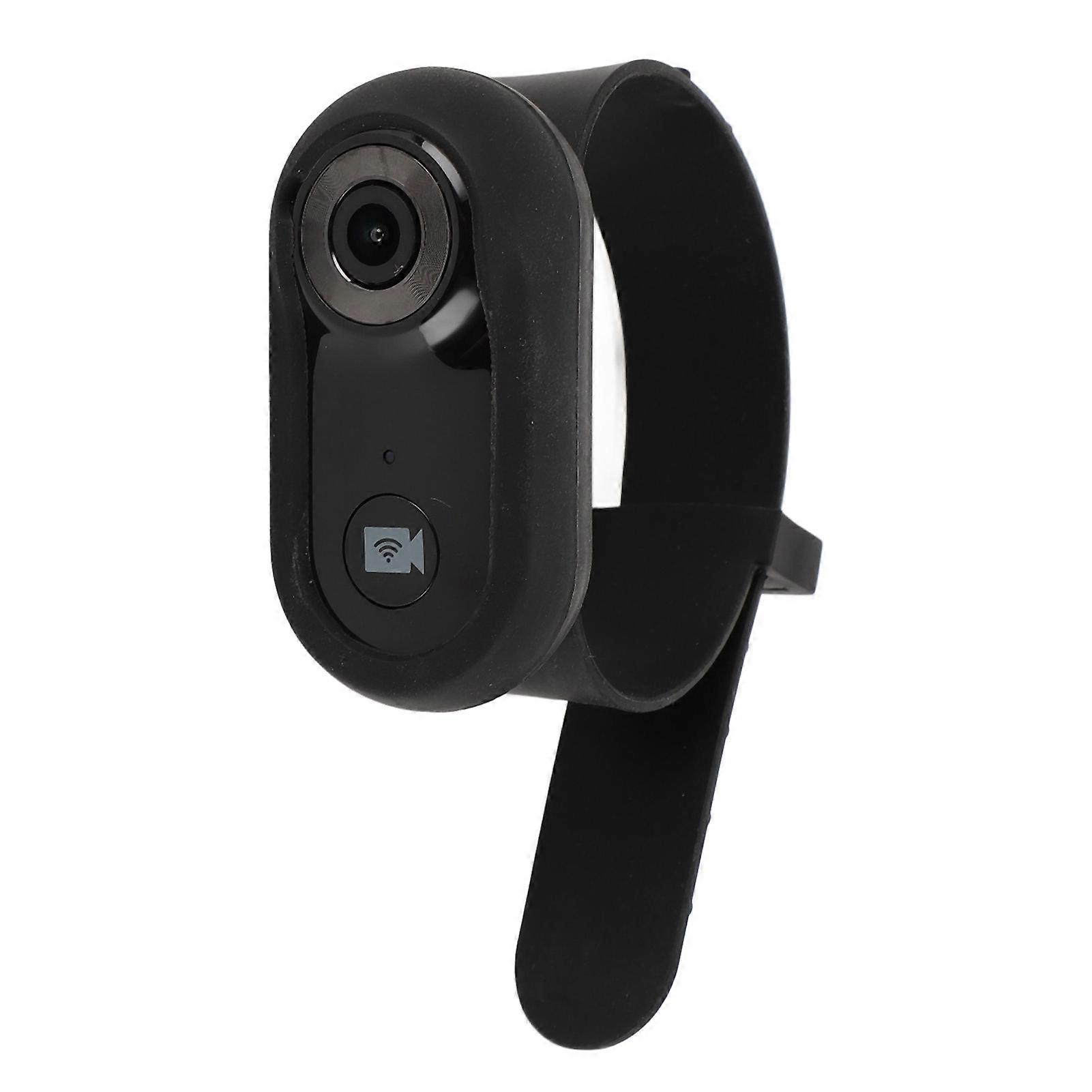 Pet Collar Camera 1080P HD 2.4G Wireless Dog Cat Wearable Video Recorder Loop Recording Small Action Camera with APP for Outdoor Vlogging Black 