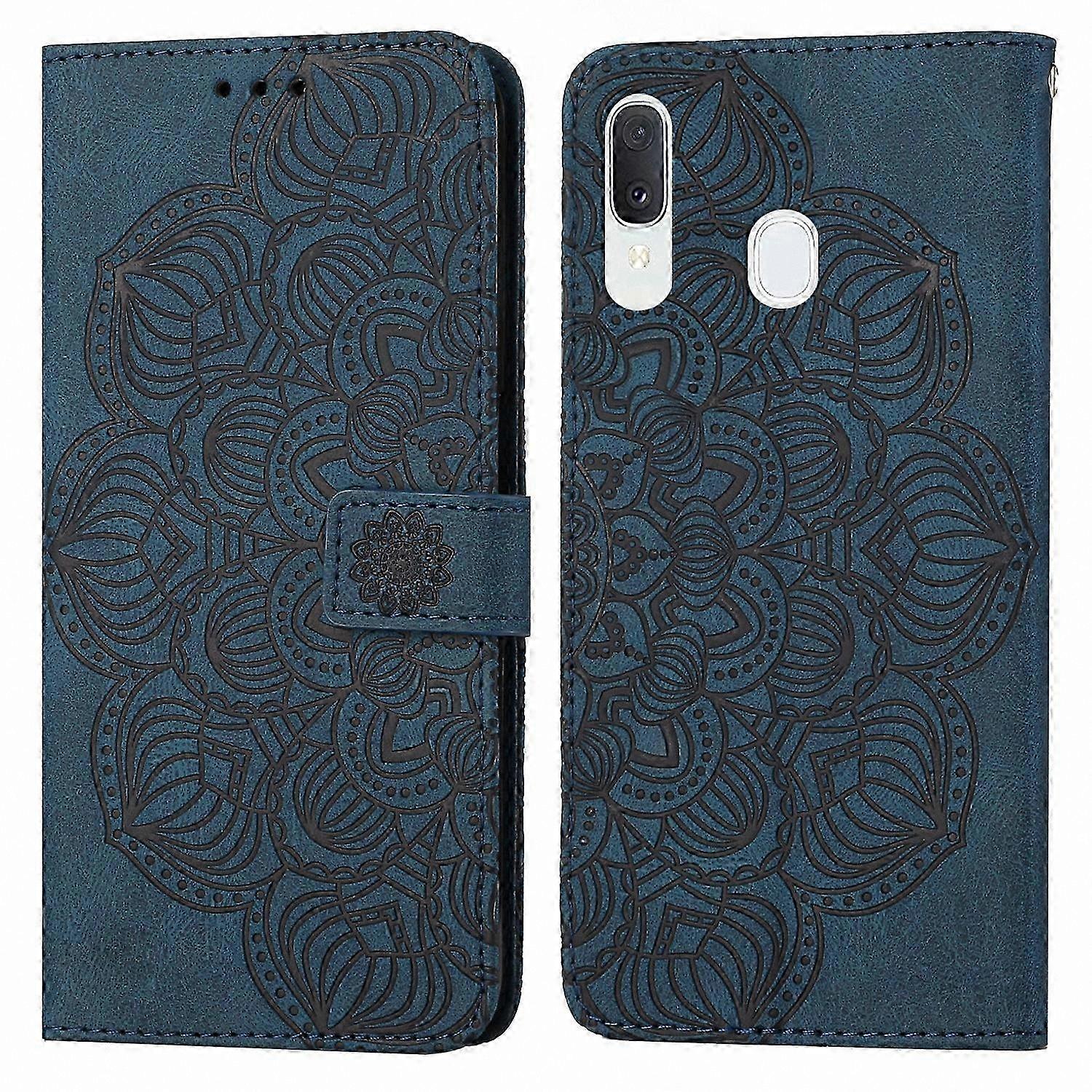 Mandala Emed Flip Leather Case for Galaxy A40