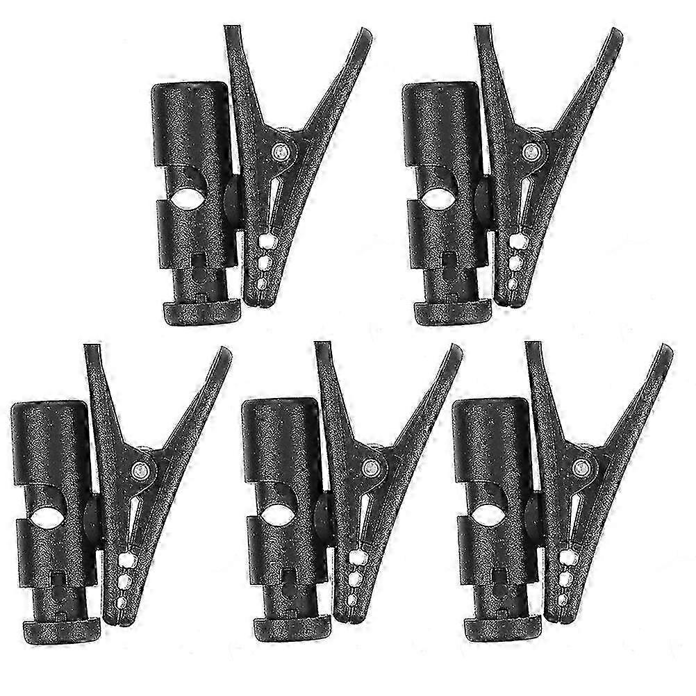 Improved Earphone Wire Clips - 5-Pack Simple Cord Holder with Microphone Compatibility