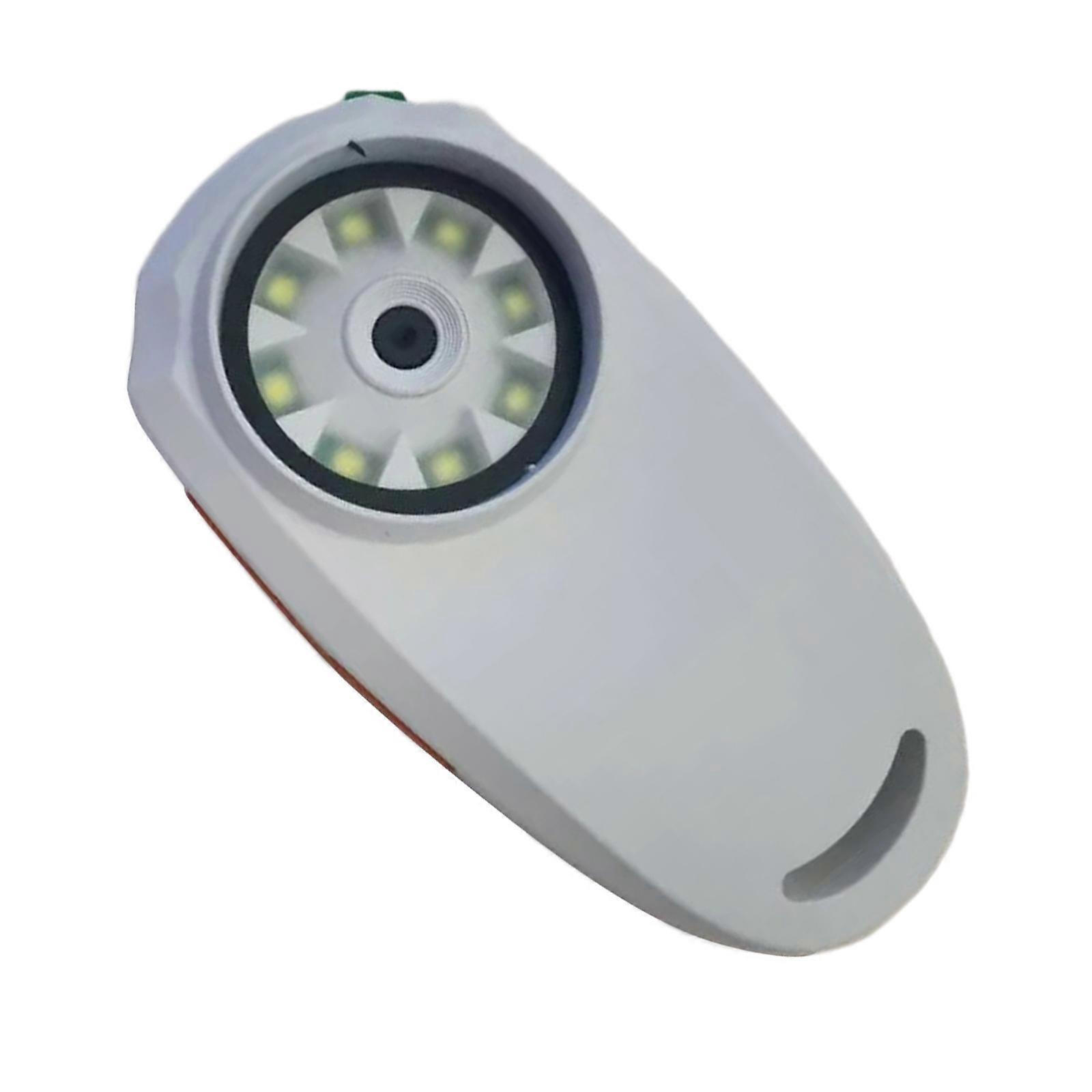 Ergonomic Digital Magnifier with 8 Adjustable LEDs High Resolution 2inch Screen Magnifier for Extended Desktop Work  White