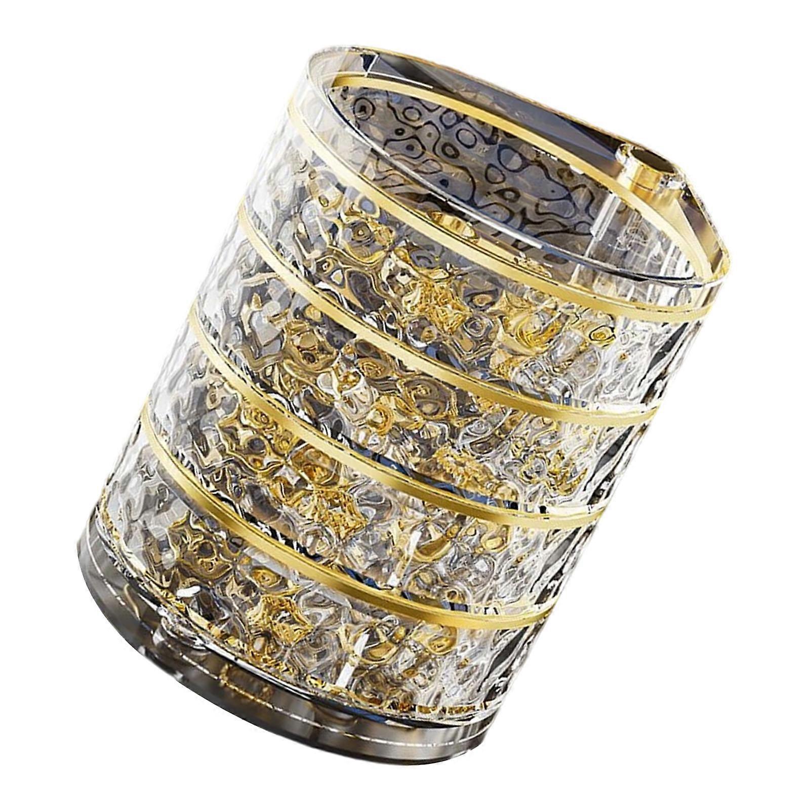 Portable Rotatable Jewelry Case Multiple Layer Storage Solution for Earrings Rings Home Office Daily Casual Use  Clear