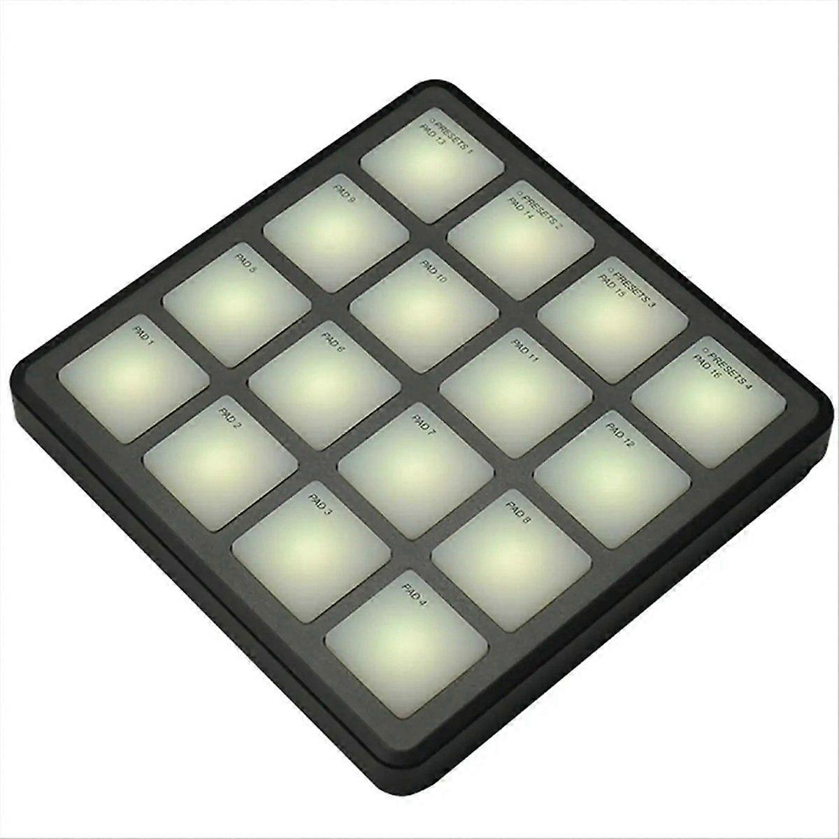 PAD Pocket Pad Contrôleur MIDI sans fil portable 16 pads Clavier de percussion adapté USB-C Interf