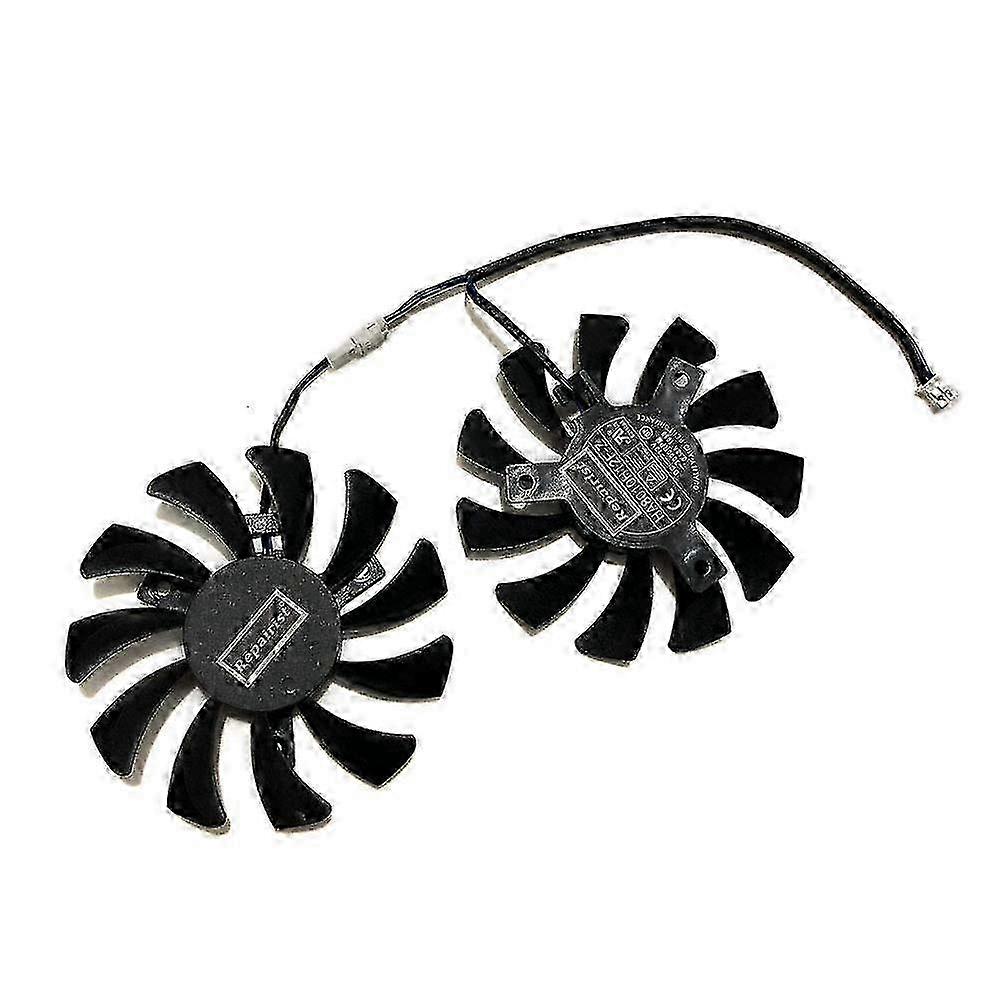 HA8010H12FZ 75MM 2Pin GTX1050Ti G Cooler Dual Fan for MSI Geforce GTX 1050Ti GTX1050Ti4GTOC Graphic Card Cooling