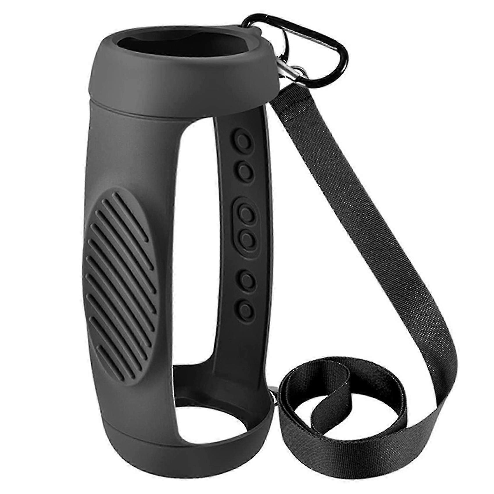 Silicone Protective Case, Travel Carrying Pouch for Bluetooth Speaker with Shoulder Strap and Carabiner