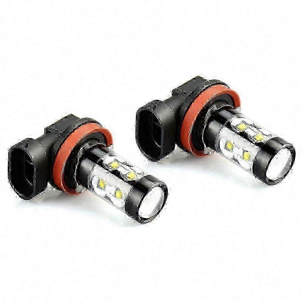 Super Bright H11 LED Headlight Bulbs 6000K White High Low Beam Kit 2-Pack
