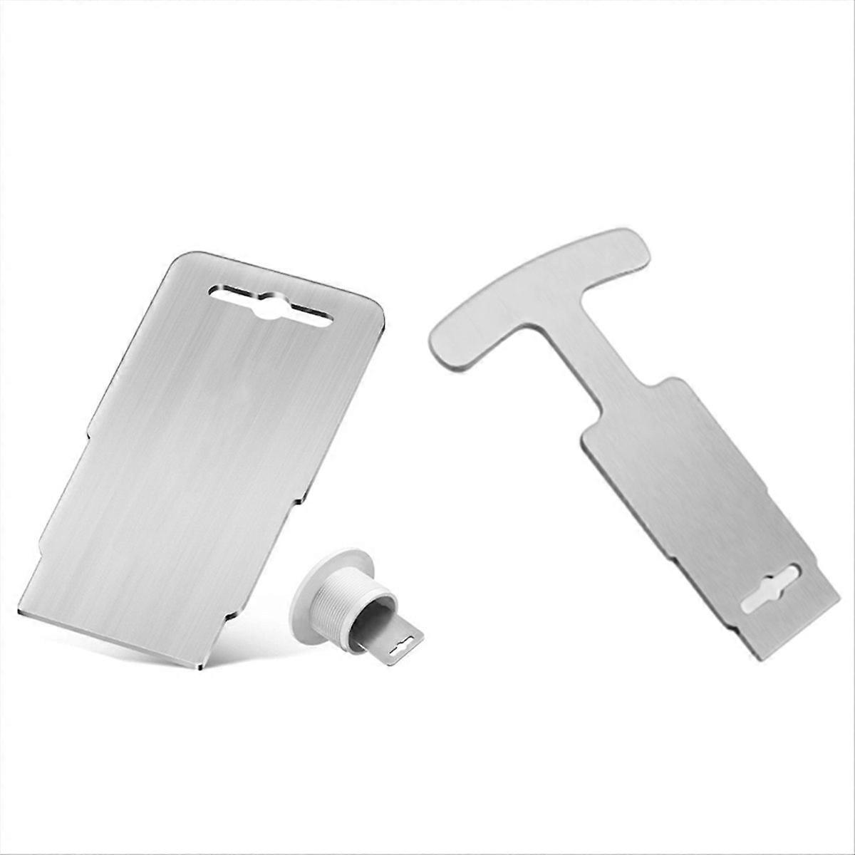 Set med 2 metall poolpluggborttagare