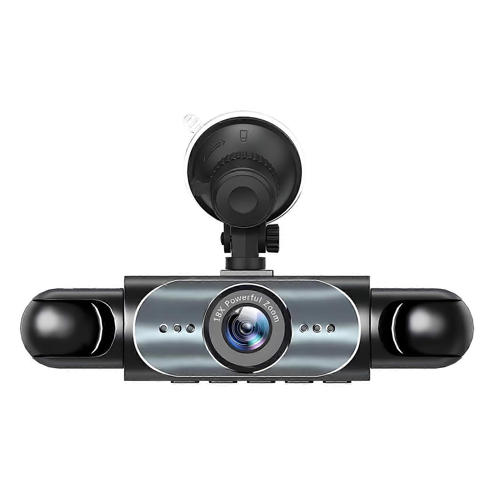 Dash Cam 4 Channel Front Rear Left Right 1080P Car DVR Recorder with 32G Card and Parking Assist