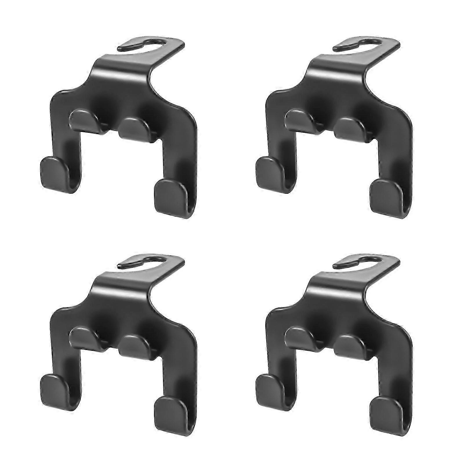 4pcs Car Quad Hooks Car Interior Seat Back Hooks