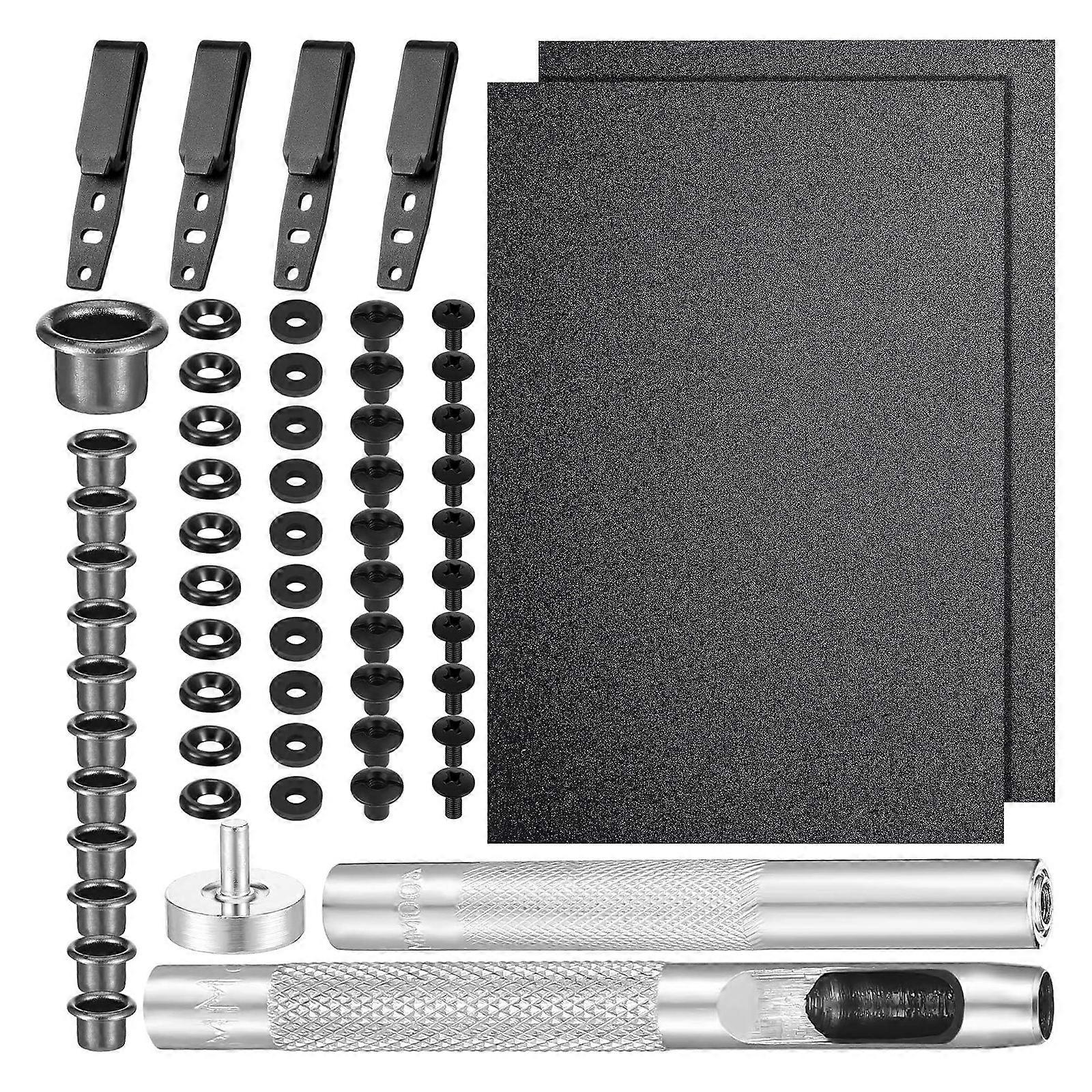 DIY Holsters Kits Thermoform Sheet Screws Washers Eyelet Hand Setter For Sheath Making Multicolor