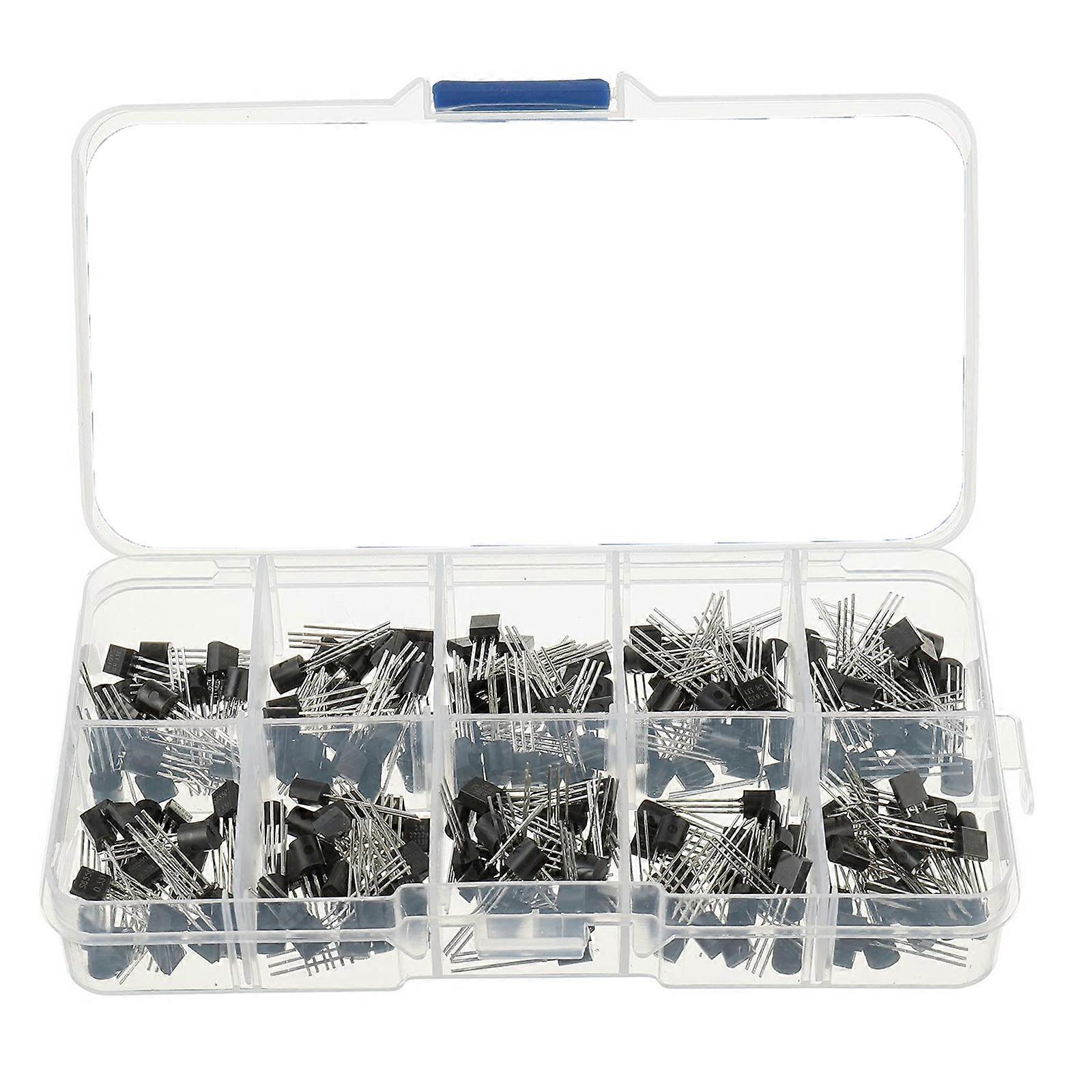 250 Electronics A1015 BC327 BC337 C1815 Transistors Set in Standard Encapsulation for Seamless Welding Multicolor