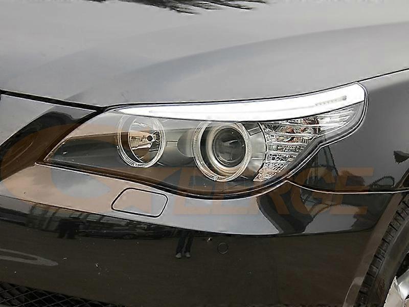 For BMW E60 E61 LCI M5 RF W/ Wireless Remote Bluetooth App Multi Color DTM Style RGB LED Angel Eyes Kit Halo Rings