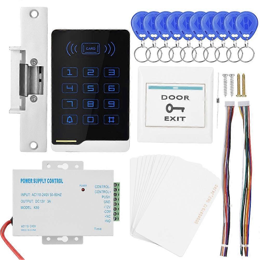 Door Access Control Unit Kit Access Card  Device Lock with Power Supply