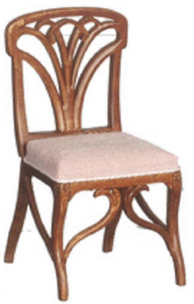 בית הבובות ארט נובו כיסא שולחן איפור Jbm אגוז חדר שינה רהיטים 1:12