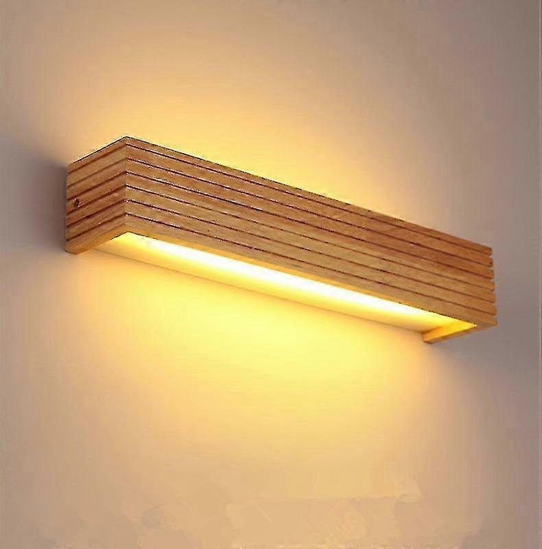 LED Solid Wood Wall Lamp Bedroom Bedside Lamp Corridor Wall Lamp