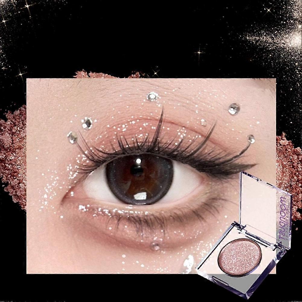 Single Shade Pearlescent Eyeshadow for Highlighting Brow Bone and Inner Corner Long Lasting Easy Blend Formula Natural Glow Makeup