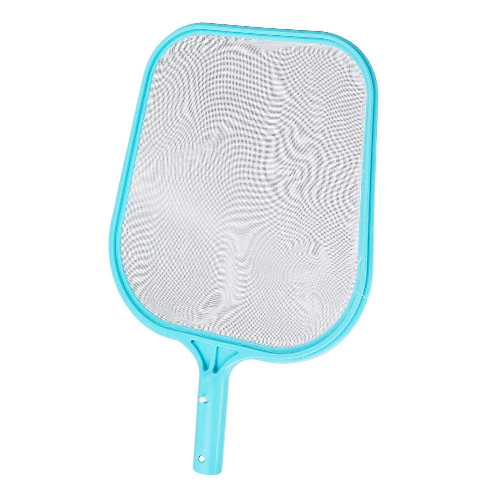 Pool Net Cyan Quick Cleaning Plastic Structure Nylon Material Pool Skimmer Leaf Net for Hot Tubs Fountains