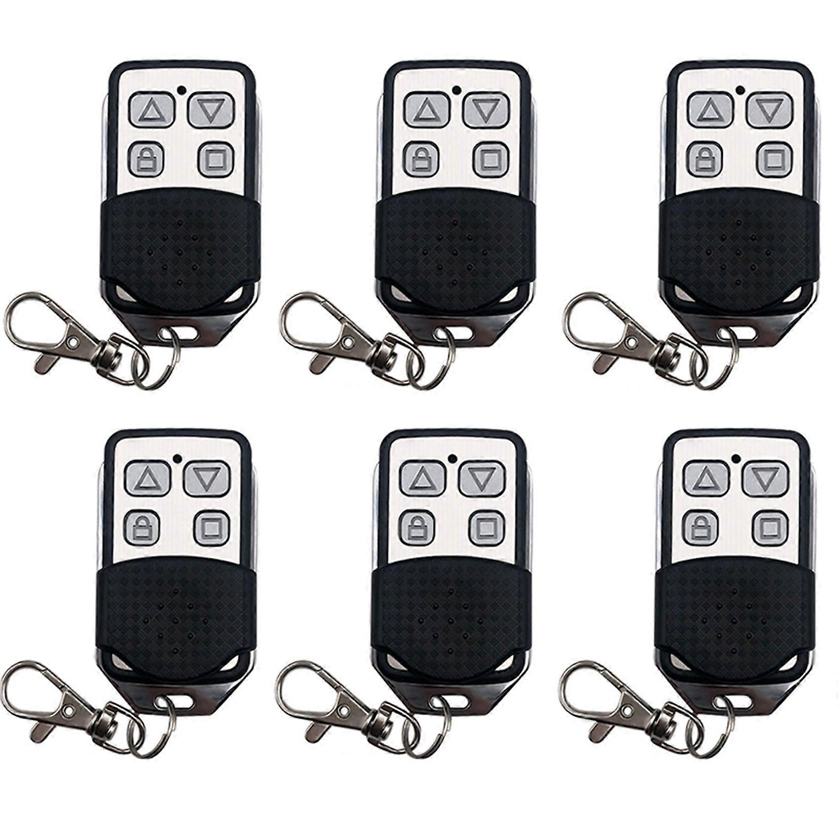 6X 4 Button Electric Garage Door Opener Wireless Remote Control 433MHZ Igniter Wireless Radio Freque
