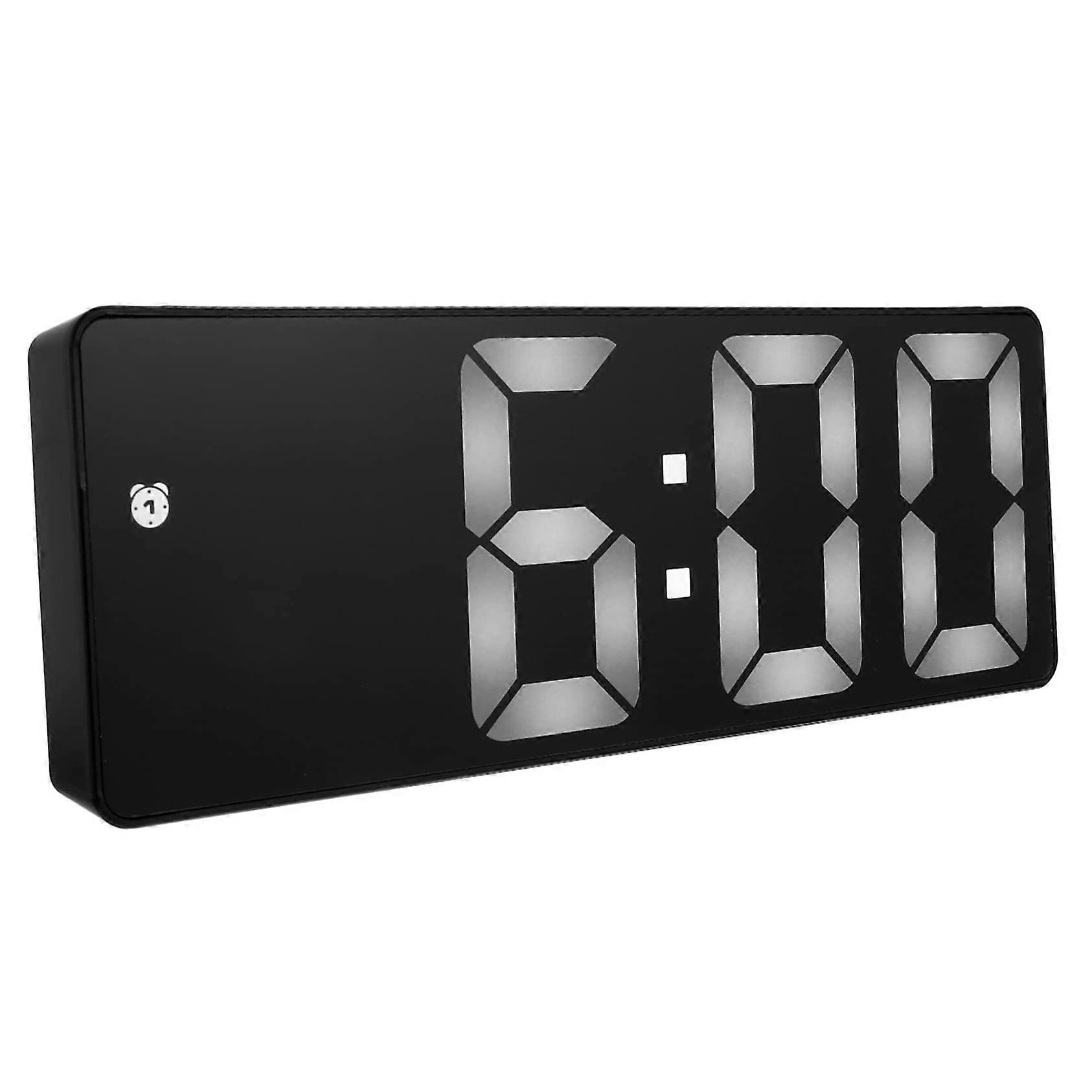 LED Digital Alarm Clock with Temperature Display Slim Design for Bedroom and Office Desk Decor
