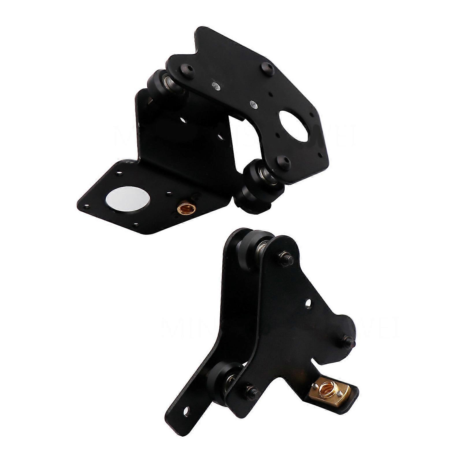 Right/Left X-axis Motor Mount Metal Plate 3D Printer X-axis Motor Mount Bracket With Wheels For Cr10 Multicolor