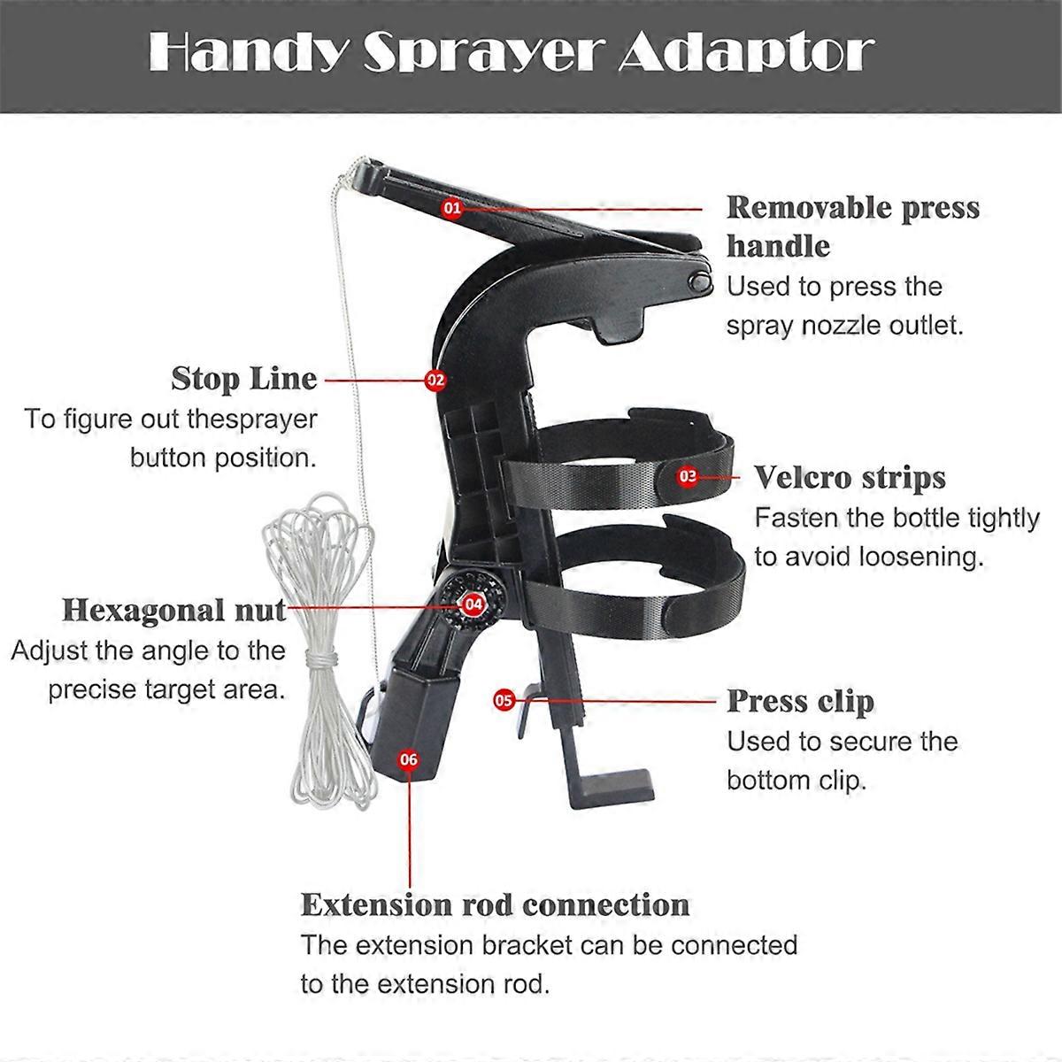 Adjustable Sprayer Bracket Adaptor Wasp Nest Aerosol Can Extension