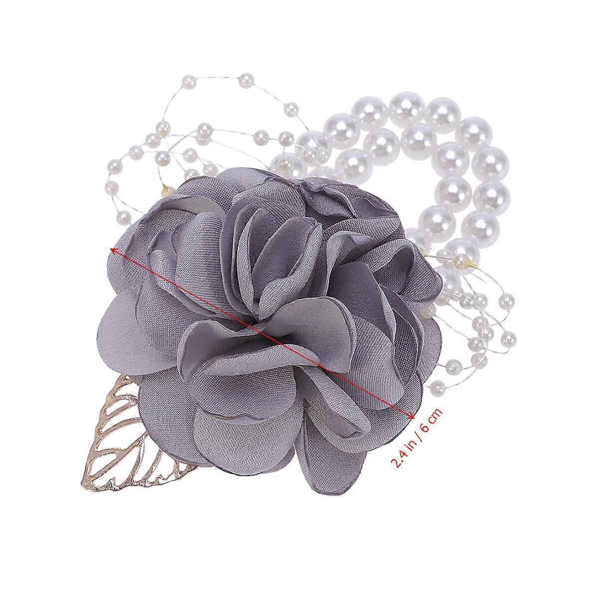 Lifelike Wrist Wreath Accessory For Formal Events Designed For Bride And Bridesmaids In 7x7x12cm 1Set