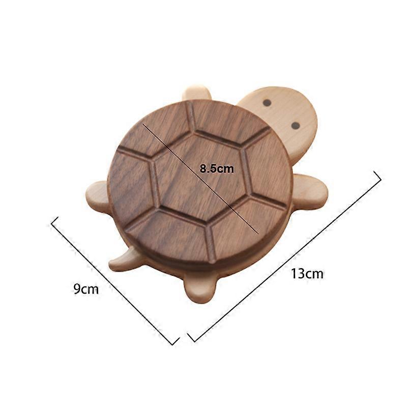 Creative and Cute Shape Black Walnut Solid Wood Turtle Insulation Mat Kettle Tea Coaster Tableware Anti-scald Table Ornaments