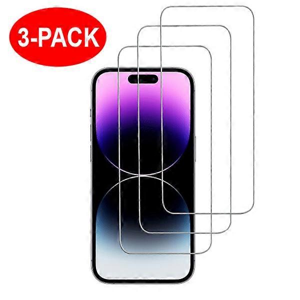 3-Pack - compatible with iPhone 16 Pro Tempered Glass Screen Protector