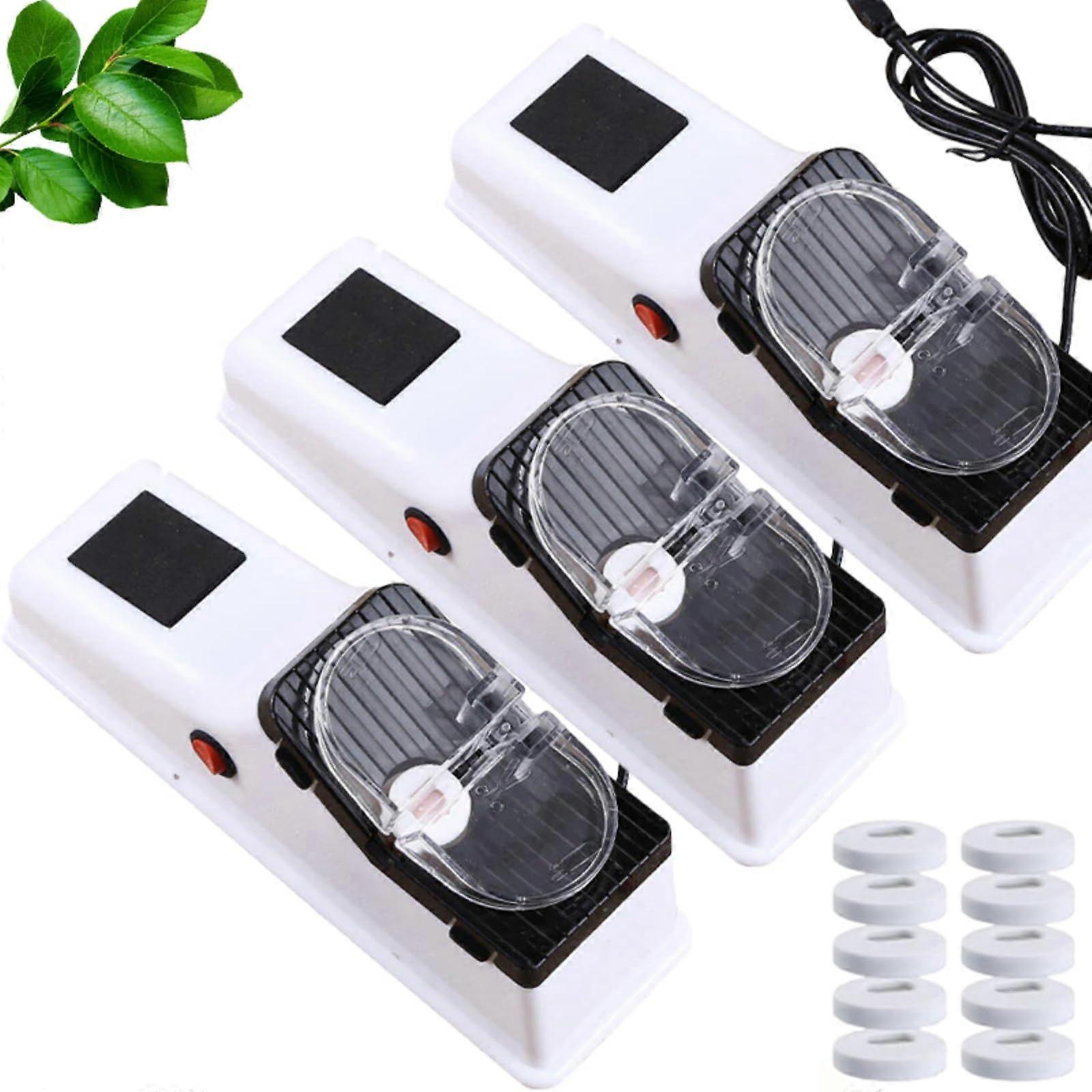 Electric Knife Sharpener for Kitchen, USB Powered, DoubleSided Design, 3s Fast Sharpening (3pcs)