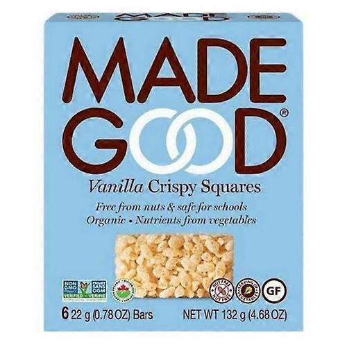 Madegood Organic Crispy Squares Vanilla, 6 X 22 Grams (Case Of 6)
