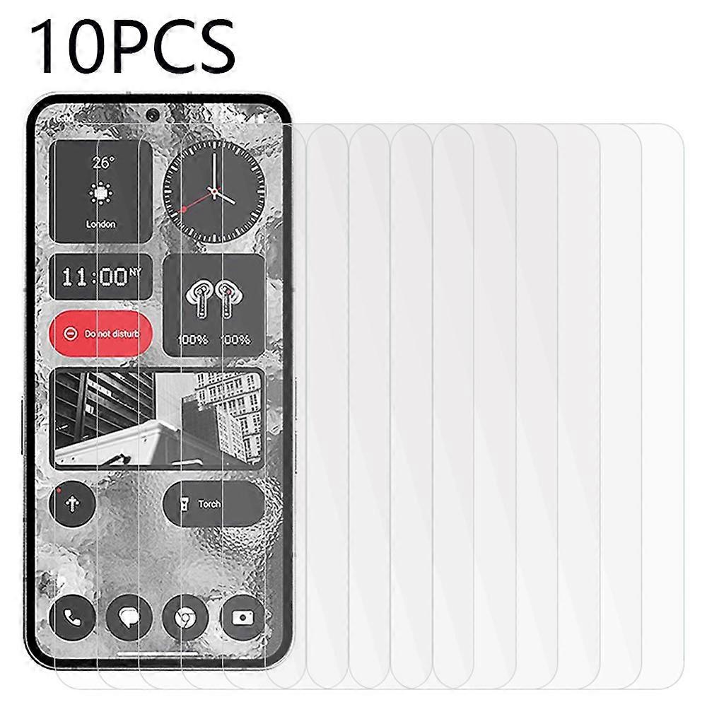 何も電話(2)、防爆強化ガラスHDクリア電話スクリーンフィルムと互換性のある10PCSスクリーンプロテクター
