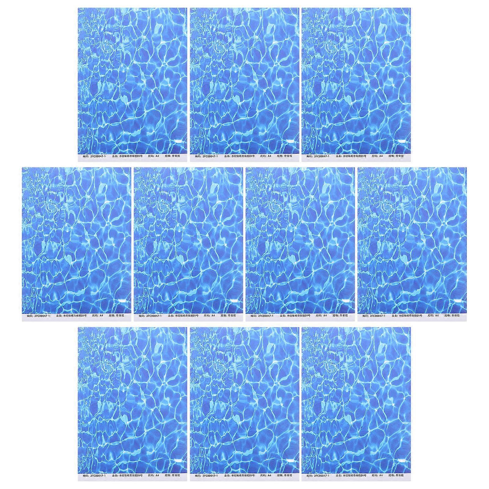 Ocean Grain Sticker for Decor 10 Sheets Versatile Use