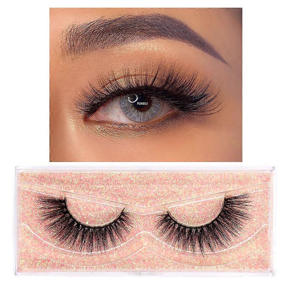 Natural Long Eyelash Clcomters Korean Segemented Girl's Group Style Realistic Lashes 1box C Curl 7-13mm Daily False Eyelashes