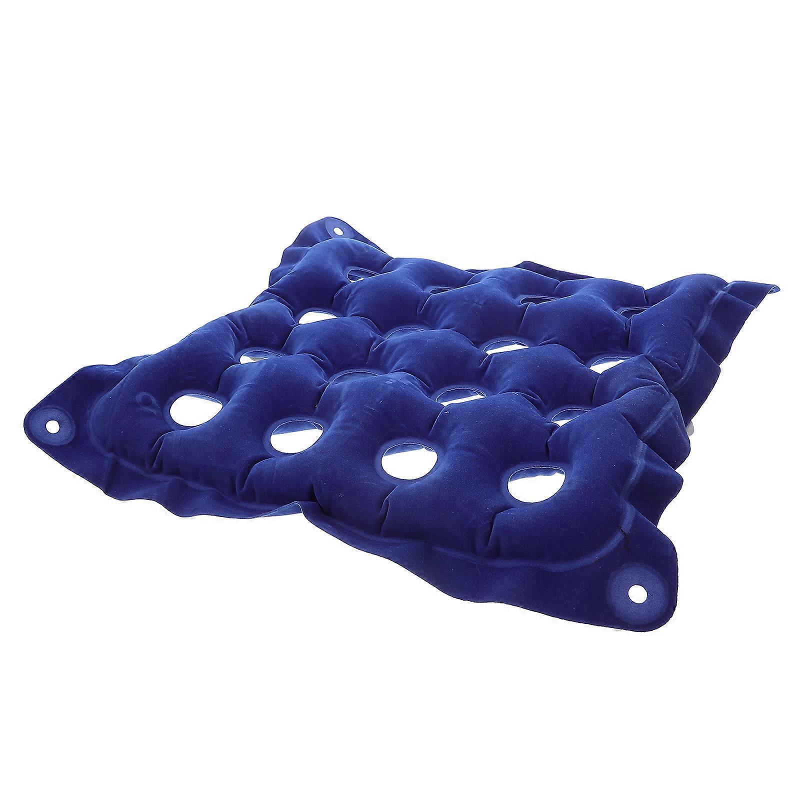 Inflatable Cushion For Office Chair Users With Mobility Needs Ergonomic Blue Support 1Pcs