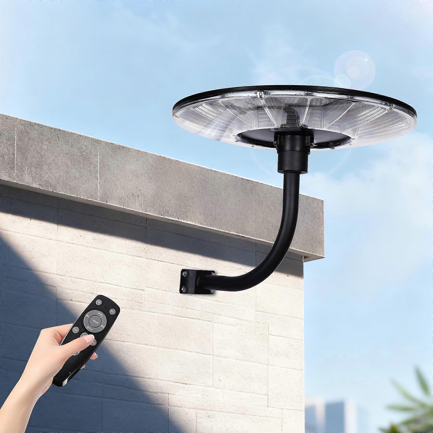 10000W 360° Wide Angle Solar Street Light with Remote, IP67 Waterproof LED for Parking Lot, Driveway, Yard