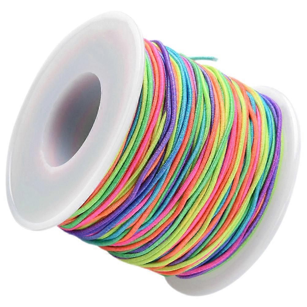 1 Mm Rainbow Elastic String for Bracelets with Stretchy Beading for DIY