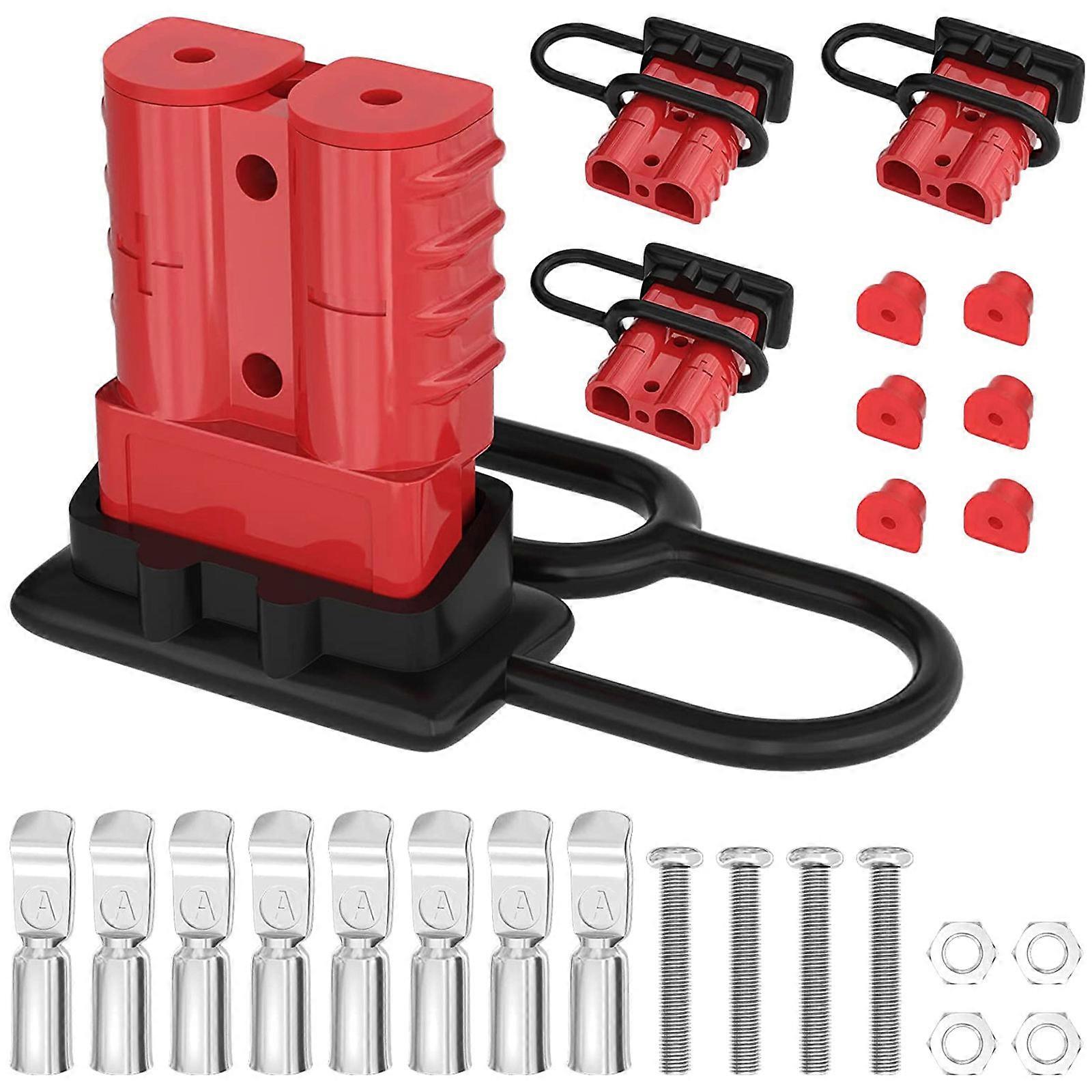Hemoton 4pcs Battery Quick Connect Disconnect Plug for Winch and Trailer Wire Harness