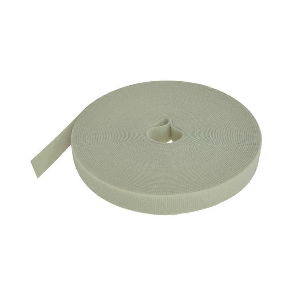 Hook and Loop Tape 0.8 Inch x 50Ft Self Adhesive Gray Roll for Cable Management and Custom Length