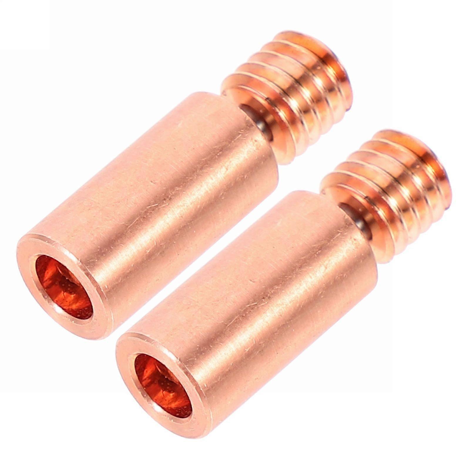 Rose Gold Copper Alloy Bi-Metal Heatbreak 2Pcs For 3D Printing Preventing Clogging And Material Swelling