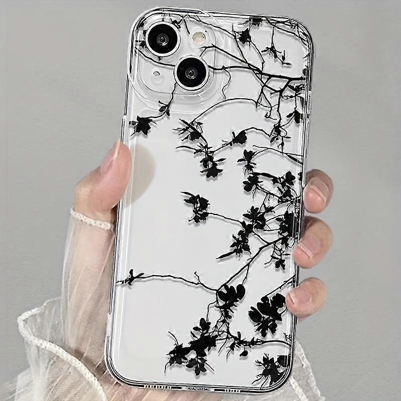 Tree Branch Pattern Phone Case, Anti-drop Cellphone Protective Case, Total Protective Shockproof Mobile Phone Cover for iPhone 16 15 14 13 1