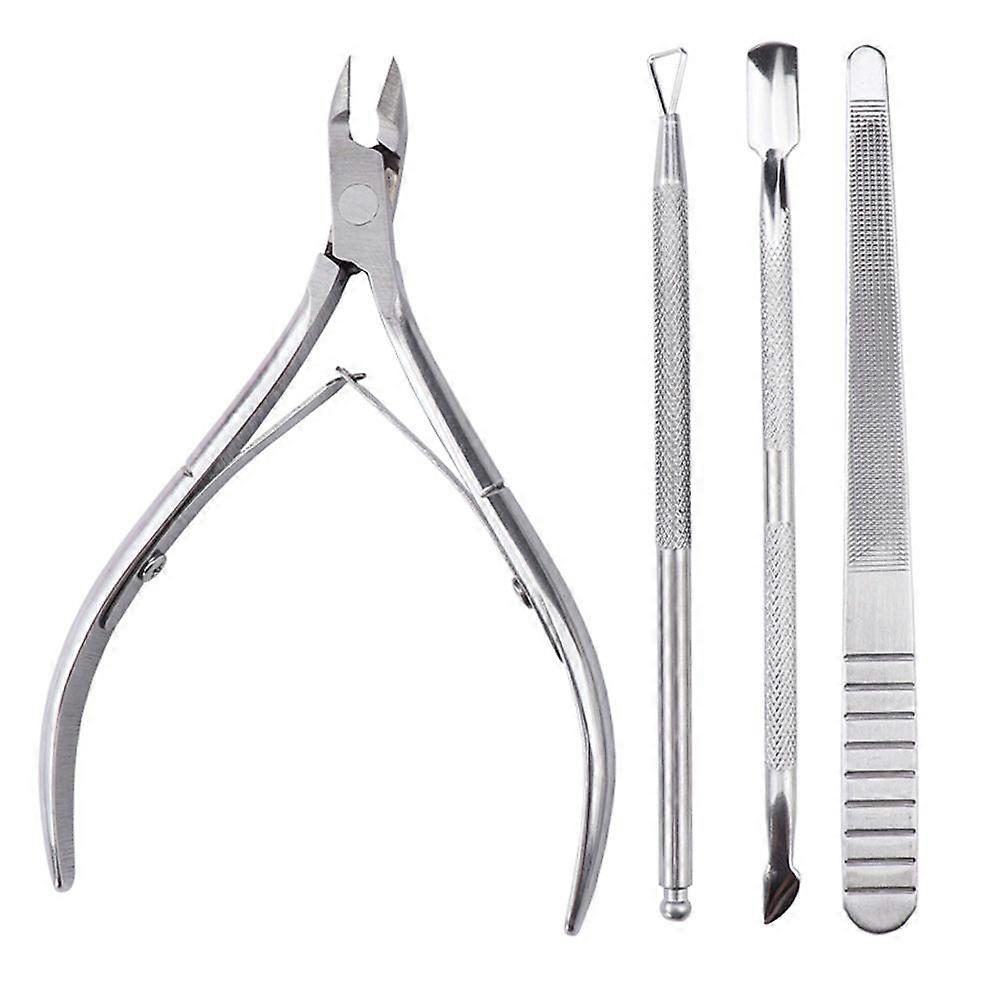 Cuticle Trimmer with Cuticle Pusher,Cuticle Remover Cutter and Scraper,Durable Dead Skin Clipper