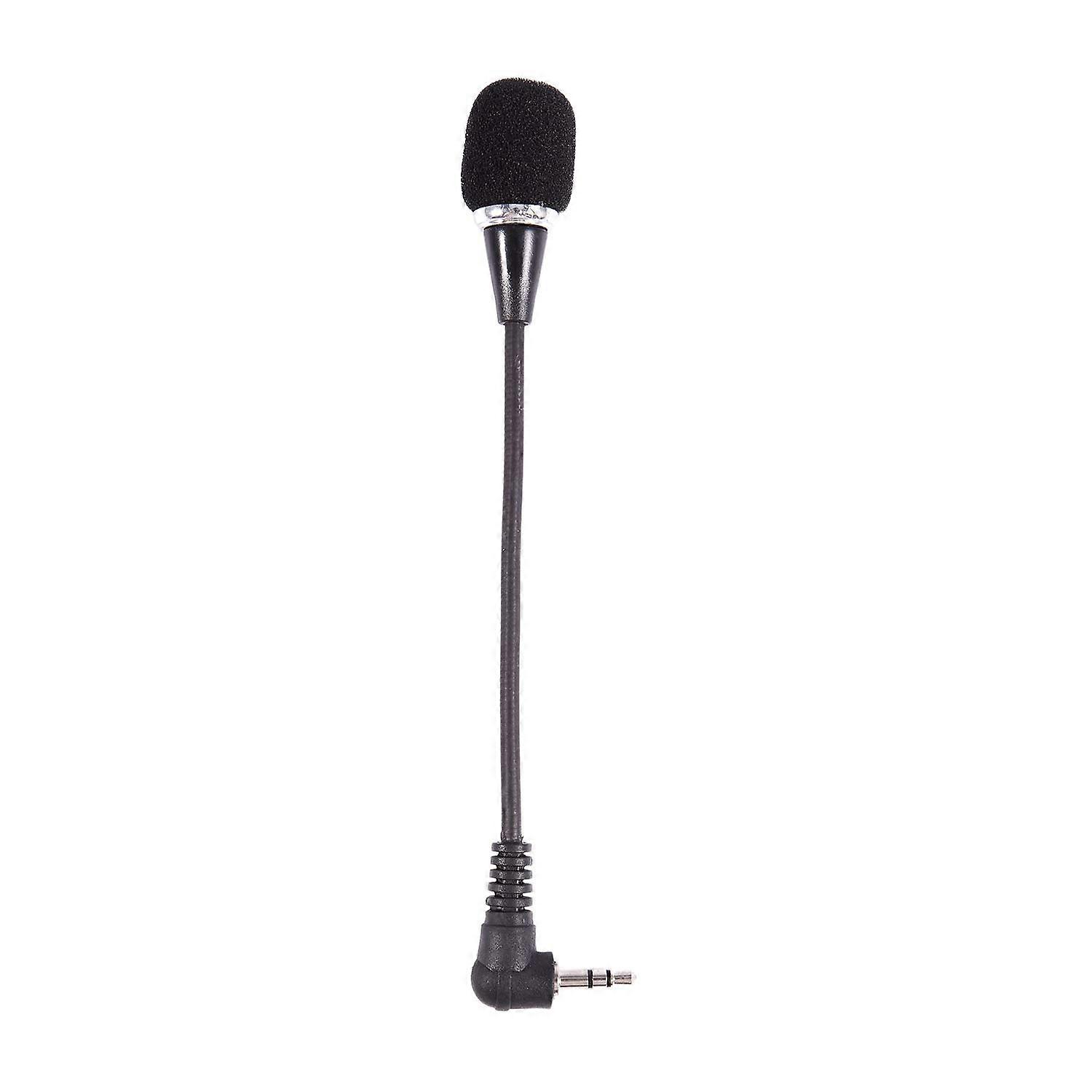 Flexible 3.5mm Jack Mini Microphone For PC Laptop Desktop Skype Black Gooseneck Microphone