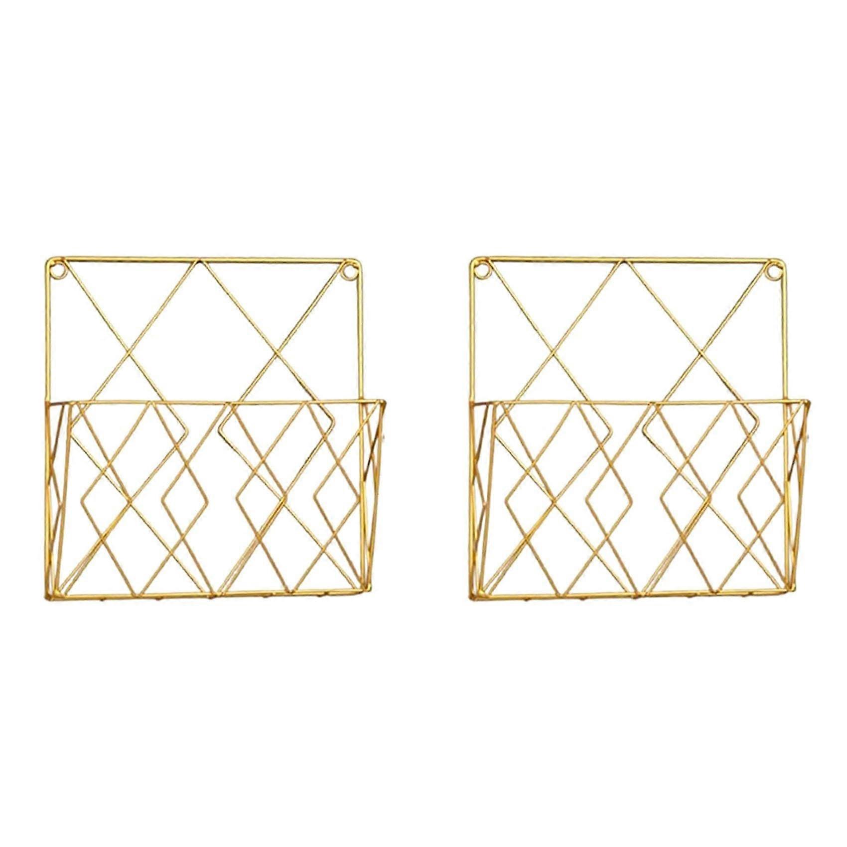 Wall Mounted Bookshelf and Hanging Storage Rack, Durable Metal SpaceSaving Door Organizer Set