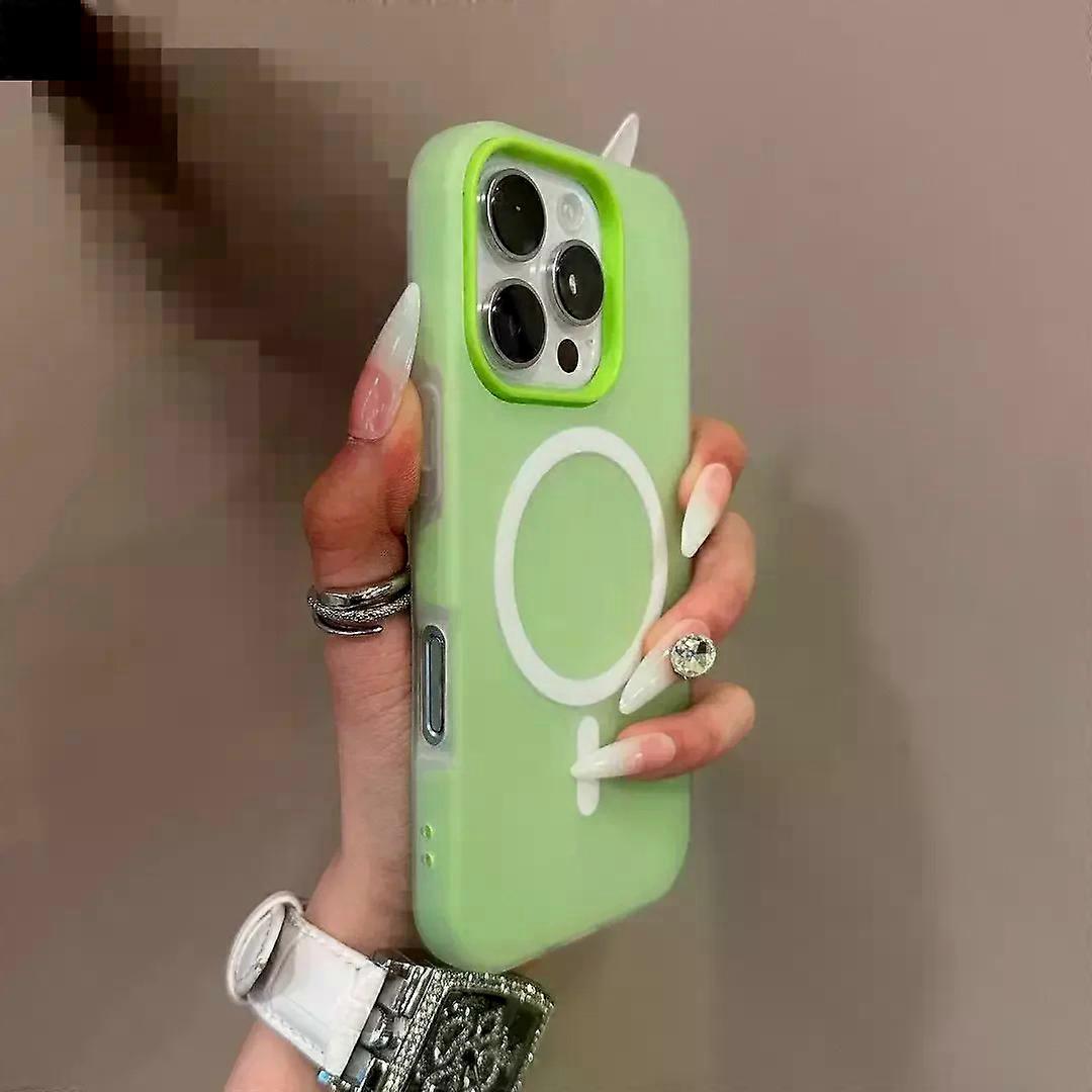 Luxury Candy Color 2 IN 1 Magsafe Case For iPhone 16 15 14 Plus 13 12 17 Pro Max Magnetic Wireless Charge Clear Matte Soft Cover